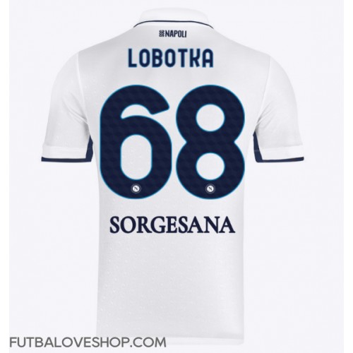 Dres SSC Napoli Stanislav Lobotka #68 Preč 2024-25 Krátky Rukáv